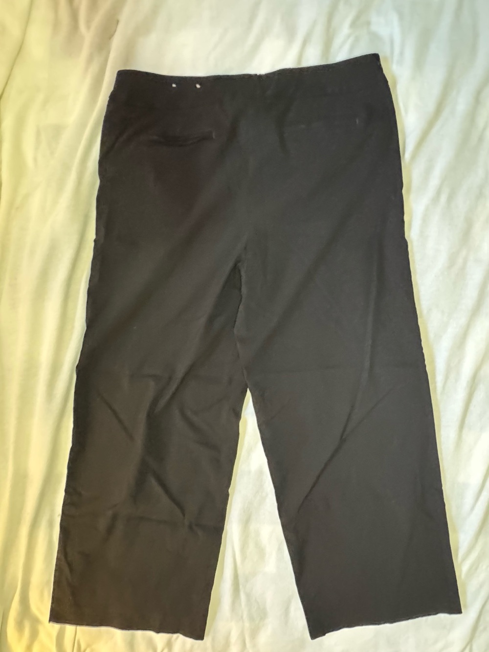Chico’s Black Wide Leg Pull On Pants Size 16R